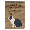 thumbnail image 1 of Carolines Treasures CK6902CHF Dutch Rabbit Welcome Canvas House Flag - 28 x 0.01 x 40 in., 1 of 4