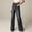 Style1-Black, variant on Mceream Sailor Tummy Control Wide Leg Jeans, Womens Denim Slimming Tummy Control Sailor Wide Leg Trouser Jeans Blue L