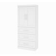 thumbnail image 1 of Pur by Bestar 36" Storage Unit with 3-drawer Set And Doors, 1 of 3