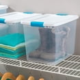thumbnail image 3 of Sterilite 25 Qt Stackable Box Latching Storage Container with Lid, 24 Pack, 3 of 4