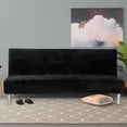 thumbnail image 2 of EASTIN Solid Sofa Bed Cover Folding Armless Elastic Fabric Futon All-inclusive Cover, 2 of 9