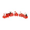 thumbnail image 1 of Christmas Ornaments Set Wooden Christmas Train Decorations Wooden Train Set, 1 of 7