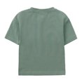 thumbnail image 3 of MIASHUI Boys Summer Tracksuit Outfits Solid Color Short Sleeve Shirts Shorts Outfits,Army Green,8-9 Years, 3 of 9