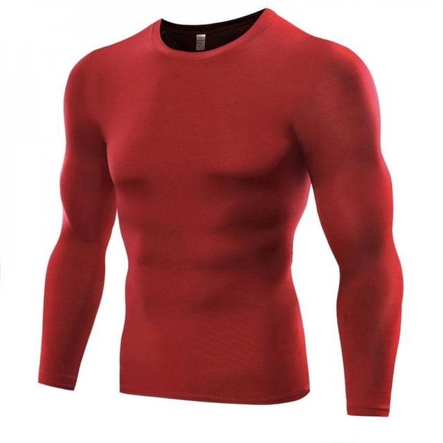 MesaSe Men Compression Base Layer Tight Long Sleeve Tops T-Shirt For Sports Fitness Training Running Exercise