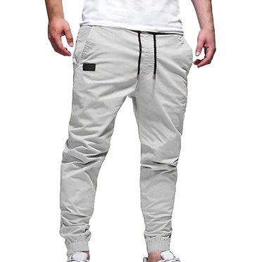 BADHUB Pantalons de Jogging pour Hommes avec Poches Extensibles Pantalons de Sport de Gym Golf Joggeurs pour Hommes Décontractés Course - Pantalons Cargo pour Hommes Coupe Slim