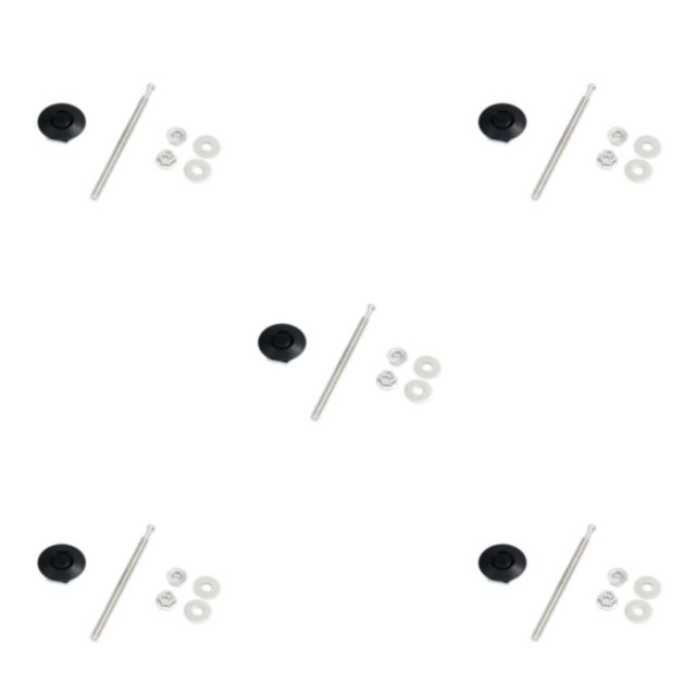 Transemion Car Modification Lightweight And Stylish Hood Lock Multiple Options Available black DP17-32 5Set