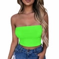 thumbnail image 2 of Tube Tops, Womens Solid Color Sports Summer Fashion Casual Tube Tops, 2 of 5