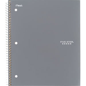 Five Star® 1 Subject 200pg Fashion Notebook 11" Grey