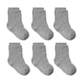 thumbnail image 1 of WUANDIXFA Grip Baby Socks 6PC Children Socks Comfortable Soft Fashion Solid Color Children Floor Socks Purple,1-3 Years, 1 of 3