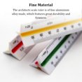thumbnail image 3 of fashionhome Architects Scales Ruler Professional 30cm Straight Plotting Engineer Rulers Small Scale Black, 3 of 6