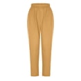 thumbnail image 1 of EQWLJWE Pantalon de Sarrau Jogger pour Femmes, Uni, Grande Taille, 1 of 4