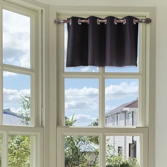 Cagogo Short Curtains, Light Blocking Blackout Window Curtains for Bedroom Living Room, Thermal Insulated Polyester Fabric Curtains, Cafe Curtains for Kitchen Bathroom Office Dorm