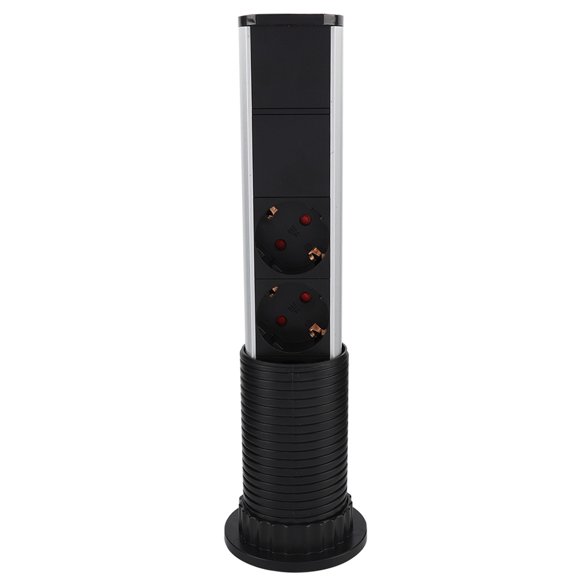 Power Outlet Plug, Pull Style Desk USB Socket 2 USB Connecting Ports For Office For Home