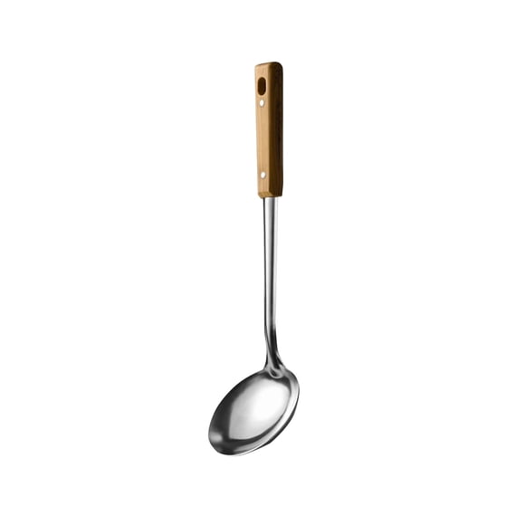 Rewenti 304 Stainless Steel Wok Spatula with Extra Long Handle, Cooking Utensils for Iron Carbon Steel Wok
