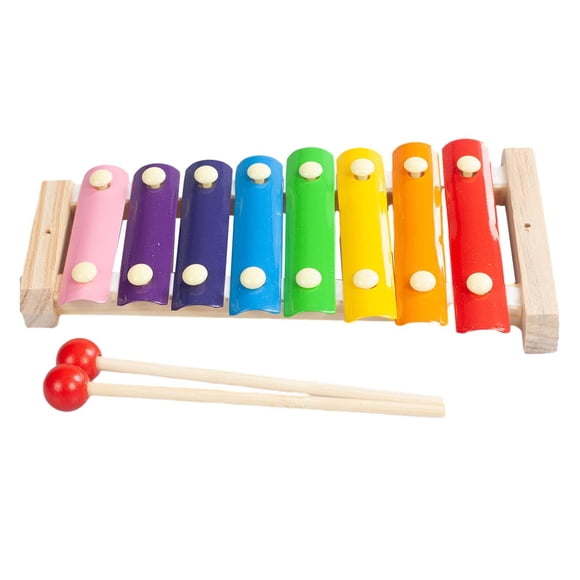 Xuanheng Xylophone Jouet pour Enfants Tambour de Percussion Instrument de Musique pour Enfants pour Cadeau Enfants Arc-en-Ciel