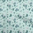 thumbnail image 1 of oneOone Velvet Sky Blue Fabric Florals Sewing Craft Projects Fabric Prints By Yard 58 Inch Wide, 1 of 4