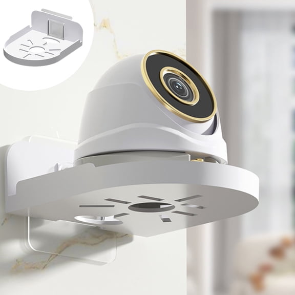 Aursykel Easy To Install No Drill Security Camera Wall Mount for Home Monitoring Bracket Secure Kid Monitor and Mini Speaker Holder Strong Adhesive Easy Setup and Heat Dissipation