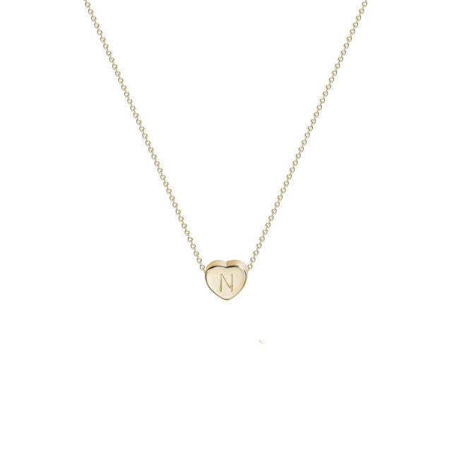 PVCS Mode Femmes Cadeau 26 Lettre Anglaise Nom Chaîne Pendentif Colliers Bijoux