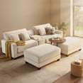 thumbnail image 2 of Olivia - Oversized Corduroy Loveseat W/ Two Ottomans & USB Ports, 2 of 4