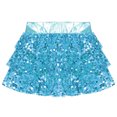 thumbnail image 3 of YONGHS Jupe Tutu à Paillettes pour Filles, Jupe de Danse à Volants, Robe de Ballet Bleu Clair 10, 3 of 5