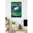 thumbnail image 3 of NFL Philadelphia Eagles - Super Bowl LIX Team Logo Wall Poster, 22.375" x 34" Framed, 3 of 4