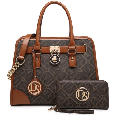 Dasein Women Handbags Top Handle Satchel Purse Shoulder Bag Briefcase Hobo Bag Set 2pcs