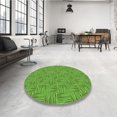thumbnail image 4 of Ahgly Company Machine Washable Indoor Rectangle Transitional Green Area Rugs, 8' x 12', 4 of 7