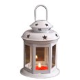thumbnail image 4 of Candle Stand Star Metal Wind-proof Iron Star Hollow Hanging Lantern Multi-Color Decorations Craft Candlestick Bedroom Tabletop Coffee Shop White, 4 of 5