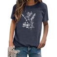 thumbnail image 2 of Pompotops T-shirt à Manches Courtes Imprimé pour Femmes, Mode, Hauts Décontractés Amples, Blouse, Hauts en Solde, 2 of 7