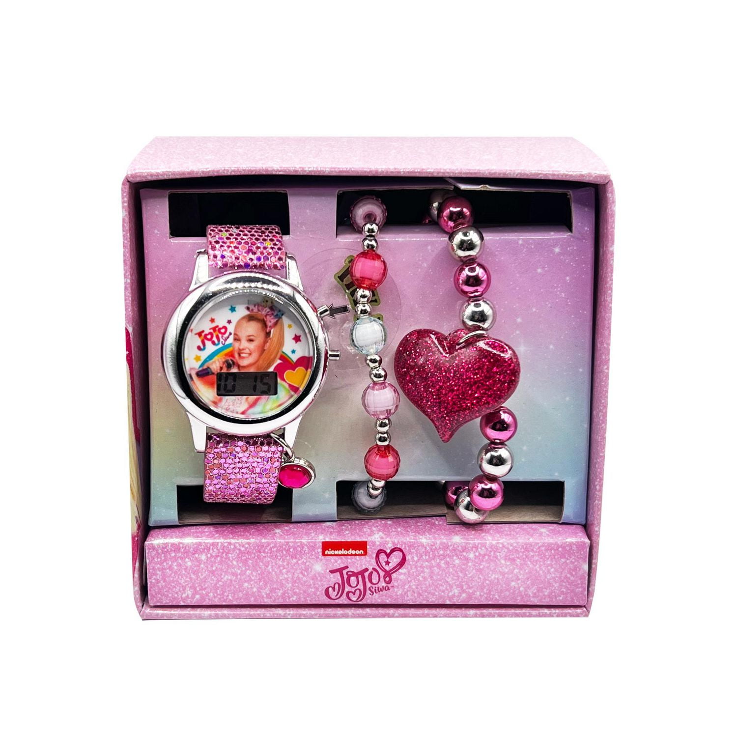 Ensemble de montres ACL avec cadran clignotant et bracelet JOJO pour enfants