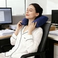 thumbnail image 5 of Travel Sleep System Inflatable Neck Support Pillow With Eye And Ear Plugs For Camping Hiking Flights Comfortable Rest, 5 of 5