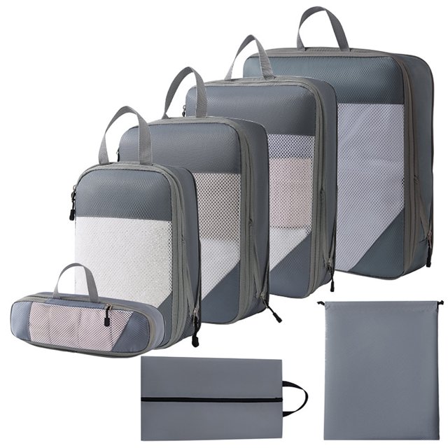 1 Set Compression Packing Cubes Compressible Travel Packing Organizer for