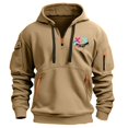 thumbnail image 1 of Styesk Sweatshirts for Men Men's Spring And Fall Printed Hooded Sweatshirt Zipper Multi-Pocket Pullover Sweatshirt, 1 of 3