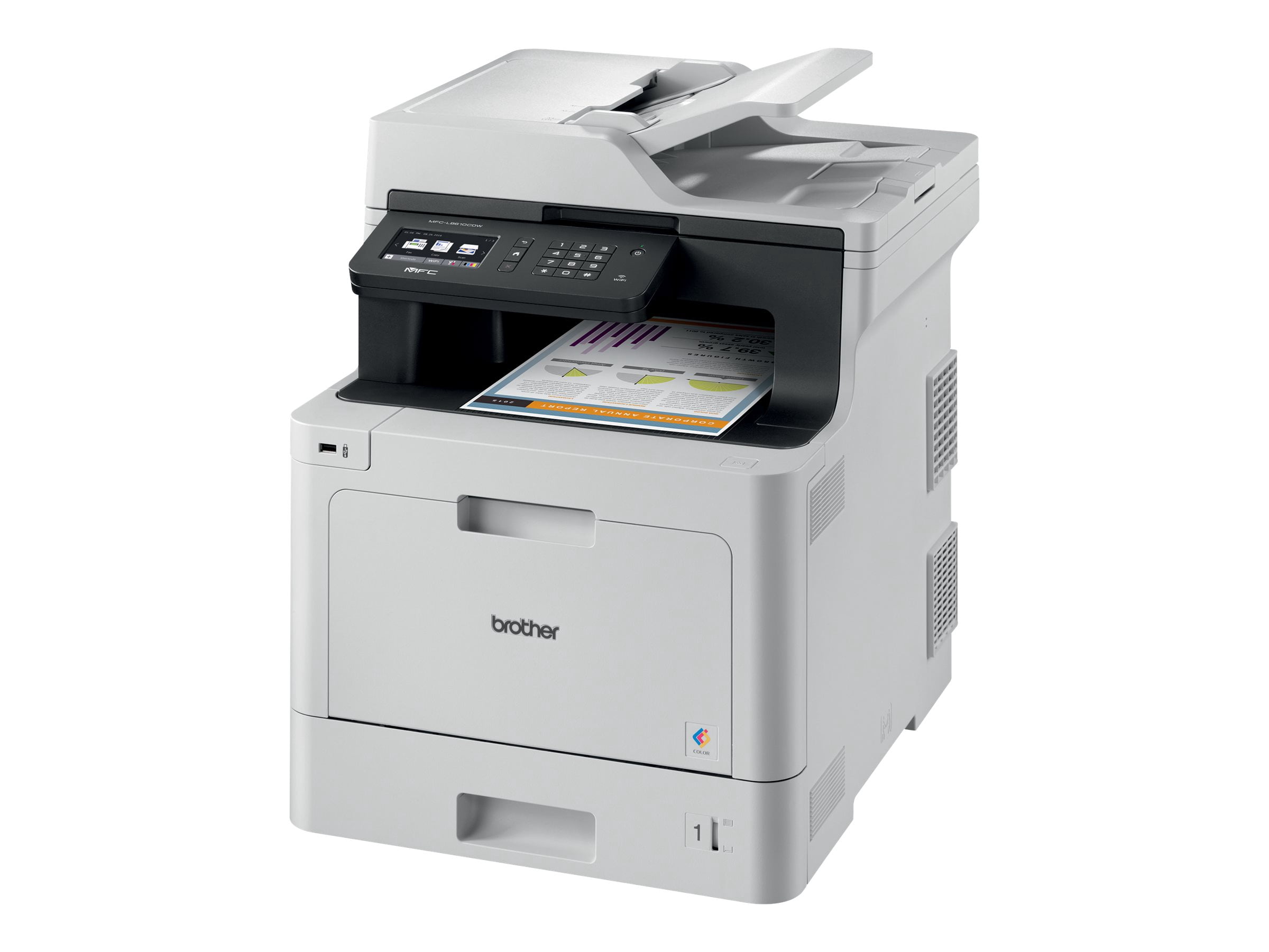 Brother Color Laser Printer, Multifunction Printer, All-in-One Printer, MFC-L8610CDW, Wireless Networking, Automatic Duplex Printing, Mobile Printing and Scanning, Amazon Dash Replenishment Enabled
