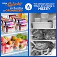 thumbnail image 4 of NutriChef, Kitchen Organizers and Storage, Fridge Organizers and Storage, Food Storage Containers, Refrigerator Organizer, Great for Fridge, Egg Storage, Pantry, Cupboard, Kitchen Storage, 6 Bins, 4 of 4