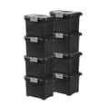 thumbnail image 1 of Sterilite Portable Lockable File Box Organizer with Handle (8 Pack), 1 of 13