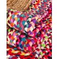 thumbnail image 4 of Indian Handmade Braided Multi Cotton Border with Inner Natural Jute Area Rug, Home Décor Rug, Jute Rug for Bedroom, Dining Room, living room, Doormat Rug Size - 2.6' x 8' (78 cm x 240 cm), 4 of 5