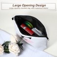 thumbnail image 2 of Unique Bargains Personalized Makeup Bag F Letter Purse Small Cosmetic Bag Zipper Monogrammed Makeup Bag Pouch White, 2 of 7
