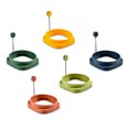 thumbnail image 4 of Hbdhejl Silicone Egg Rings Square Round Egg Cooker Ring Double Ring With Handle Frying Non Stick Maker For Pancakes Breakfast And Sandwich Silicone Side Up Omelet And Eggs, 4 of 8