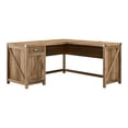 thumbnail image 1 of Bush Furniture Knoxville 60W L Shaped Desk with Cabinet in Reclaimed Pine, 1 of 7