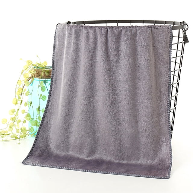 VogueV Ultra-Thick Microfiber Towels - 30x70cm Quick-Dry Cleaning Cloths Grey