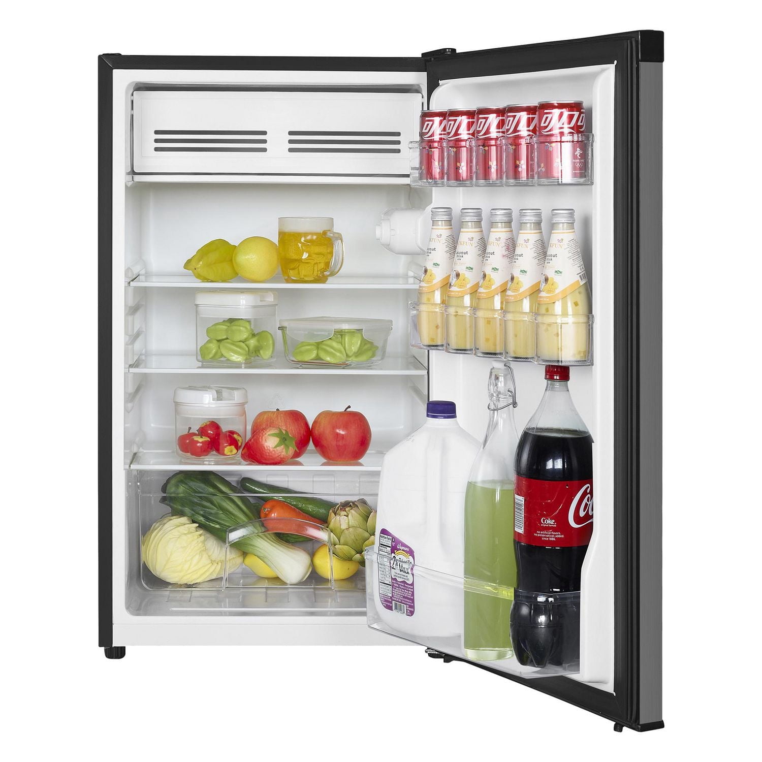Magic Chef 4.4 Cu. ft. Mini Refrigerator with Freezer, Stainless Look, ENERGY STAR®