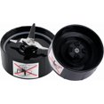 thumbnail image 5 of 2-pack Cross Blade Blender Replacement Parts Work with Magic Bullet 250w Blenders Model MB1001 Series, Black, 5 of 5