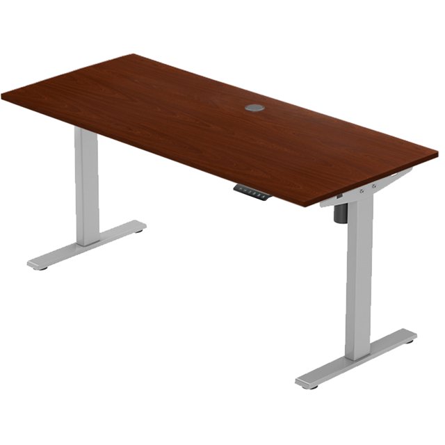 PROGRESSIVE DESK Standing Desk 48x30 - Electric Adjustable Height Stand Up Desk - One Piece Top