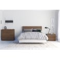 thumbnail image 1 of Nexera Ensemble de Chambre 4 Pcs avec Cadre de Lit, Marron, Full, 1 of 8