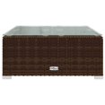 thumbnail image 5 of vidaXL 4 Piece Garden Lounge Set with Cushions Brown Poly Rattan, 5 of 5
