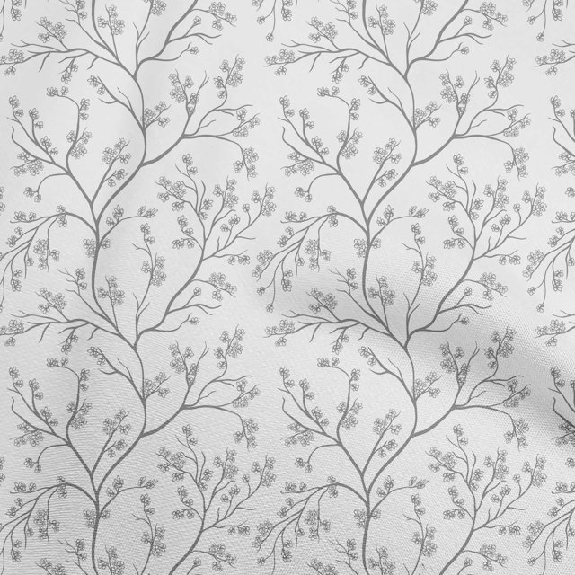 oneOone Polyester Spandex White Fabric Asian Block Sewing Craft Projects Fabric Prints By Yard 56 Inch Wide