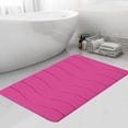 thumbnail image 4 of Fridja Washable Bathroom Mat, Memory Foam Bath Mat for Bathroom, Absorbent Bathroom Rug Non-Slip Rubber Back, 15.7''x23.6'', Pink, 4 of 5