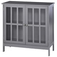 thumbnail image 1 of kleankin Modern Kitchen Storage Sideboard with Clear Doors and Shelves, 1 of 2