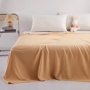Meitianfacai Couvertures Rafraîchissantes pour Enfants, Couverture d'Été en Coton Fraîche Légère en Soie Glacée, Couverture/serviette Double Fibre pour Enfants, Courtepointe/couverture Lavable à la Machine, 35x39 Pouces